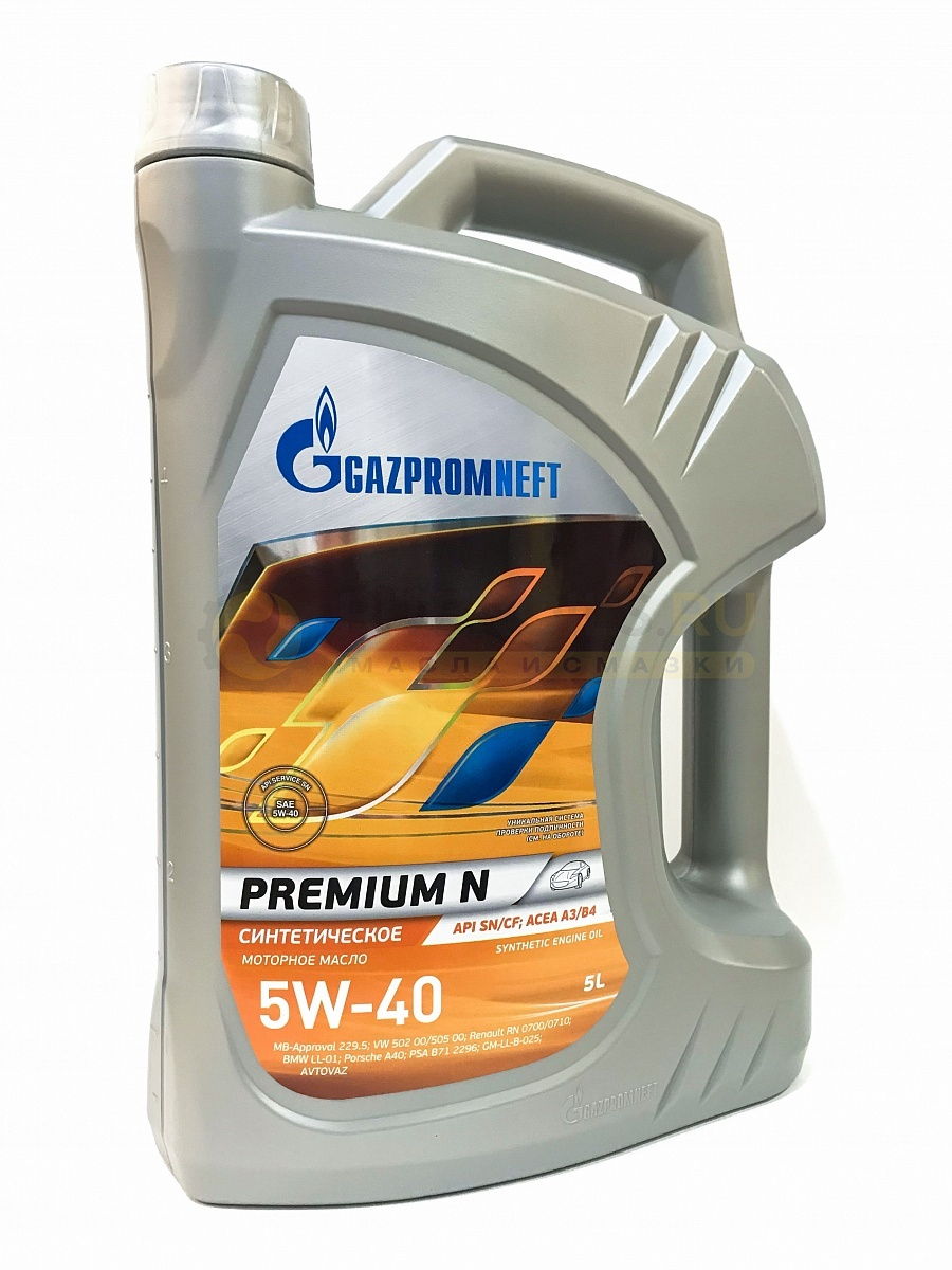 Моторное масло Gazpromneft Premium N 5w-40 205L